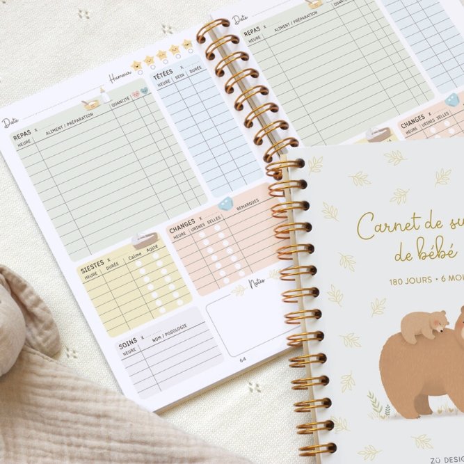 Carnet de suivi de bébé Ours | ZÜ