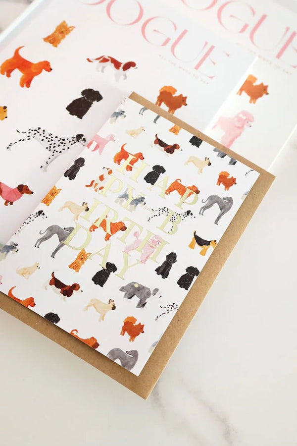Carte 'Birthday dogs pattern' | ALL THE WAYS TO SAY