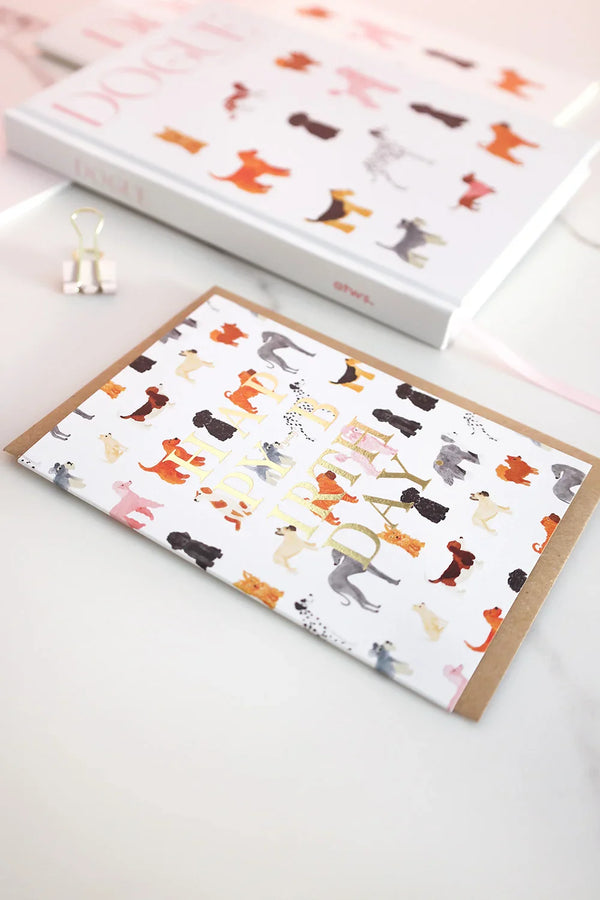 Carte 'Birthday dogs pattern' | ALL THE WAYS TO SAY