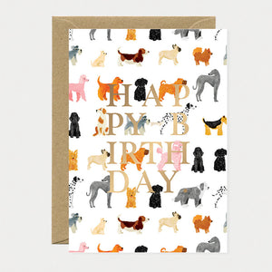 Carte 'Birthday dogs pattern' | ALL THE WAYS TO SAY