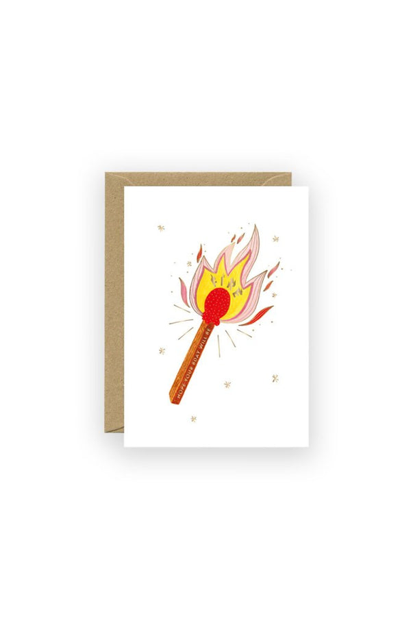 Carte 'Gold Fire Match' | ALL THE WAYS TO SAY