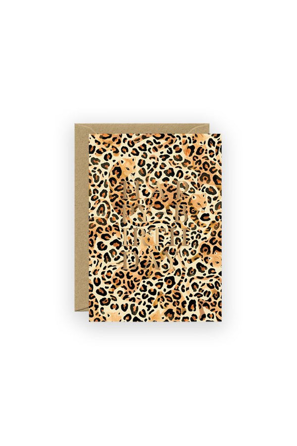 Carte 'Gold Leopard Birthday' | ALL THE WAYS TO SAY