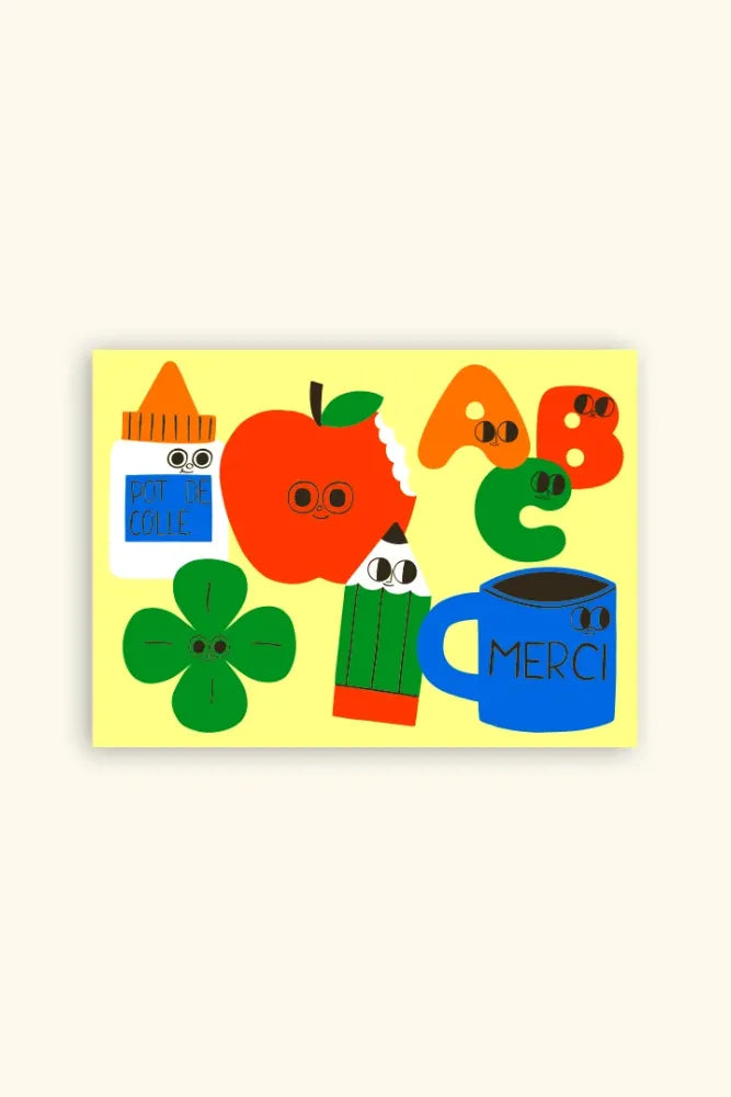 Carte 'Merci ABC' | CHARLOTTE JANVIER