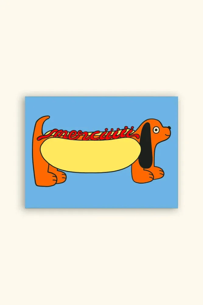Carte 'Merci dog' | CHARLOTTE JANVIER