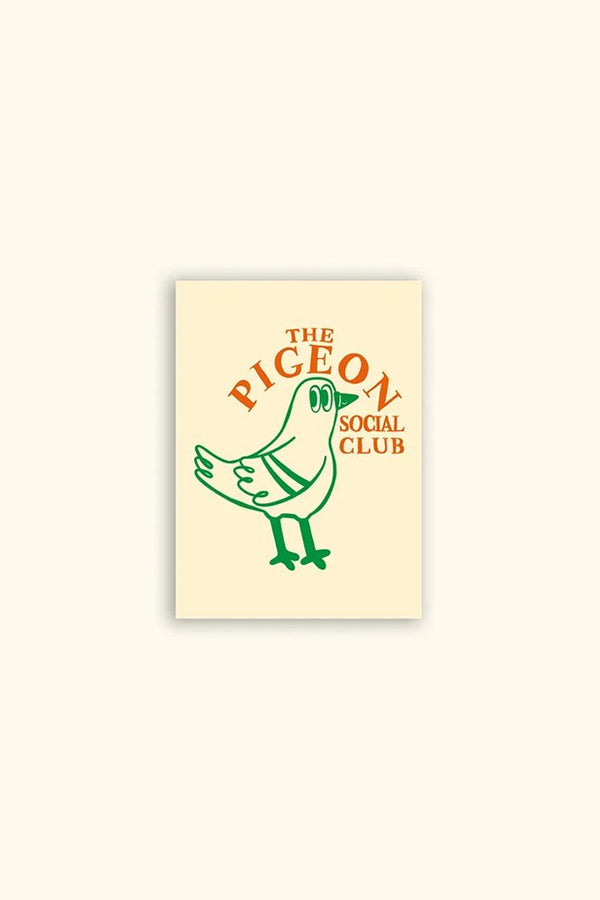 Affiche 'The Pigeon Social Club' A5-A6 | CHARLOTTE JANVIER