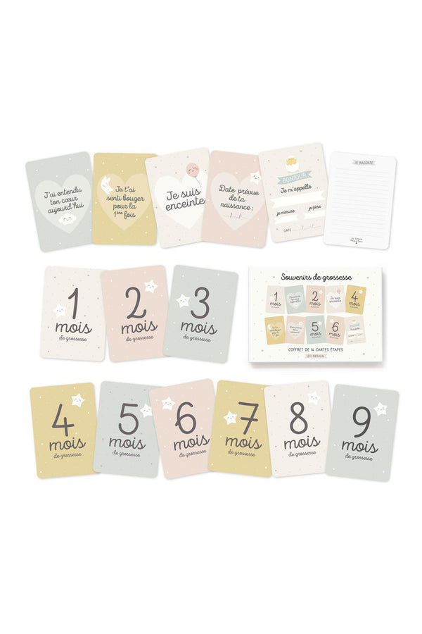 Cartes étapes 'souvenirs de grossesse' | ZÜ