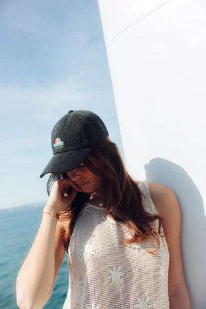 Casquette 'Sunny' Denim Noir | 23 DEGRES