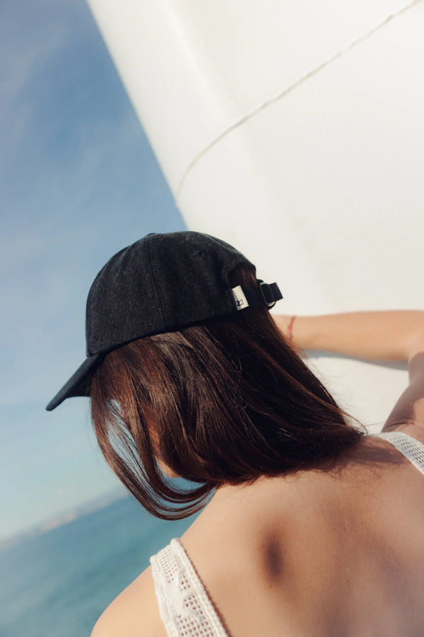 Casquette 'Sunny' Denim Noir | 23 DEGRES