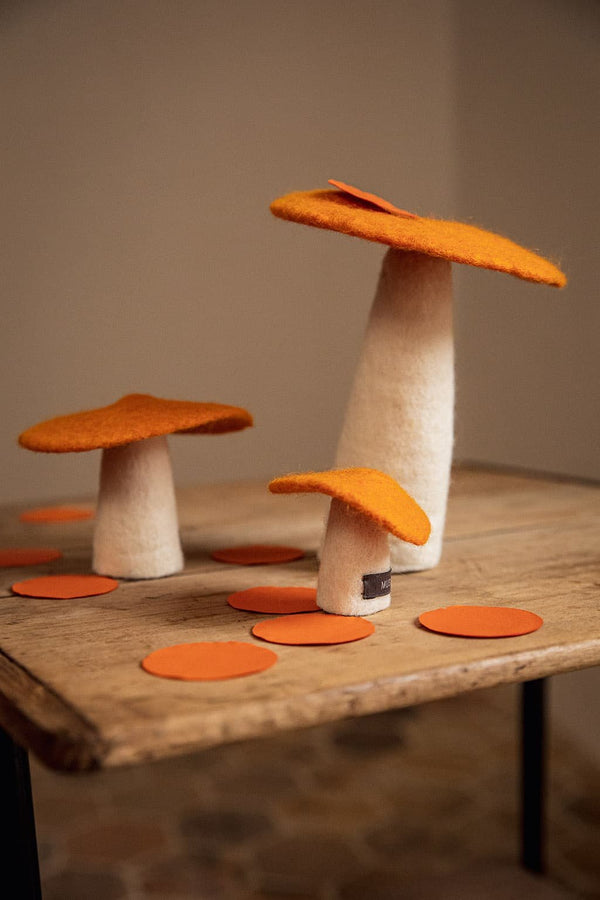 Champignon en laine feutrée L | MUSKHANE