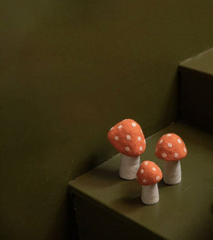 Champignon en laine feutrée 'Dotty' S | MUSKHANE
