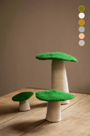 Champignon en laine feutrée L | MUSKHANE