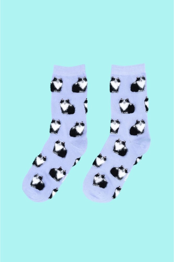 Chaussettes Chat noir & blanc | COUCOU SUZETTE