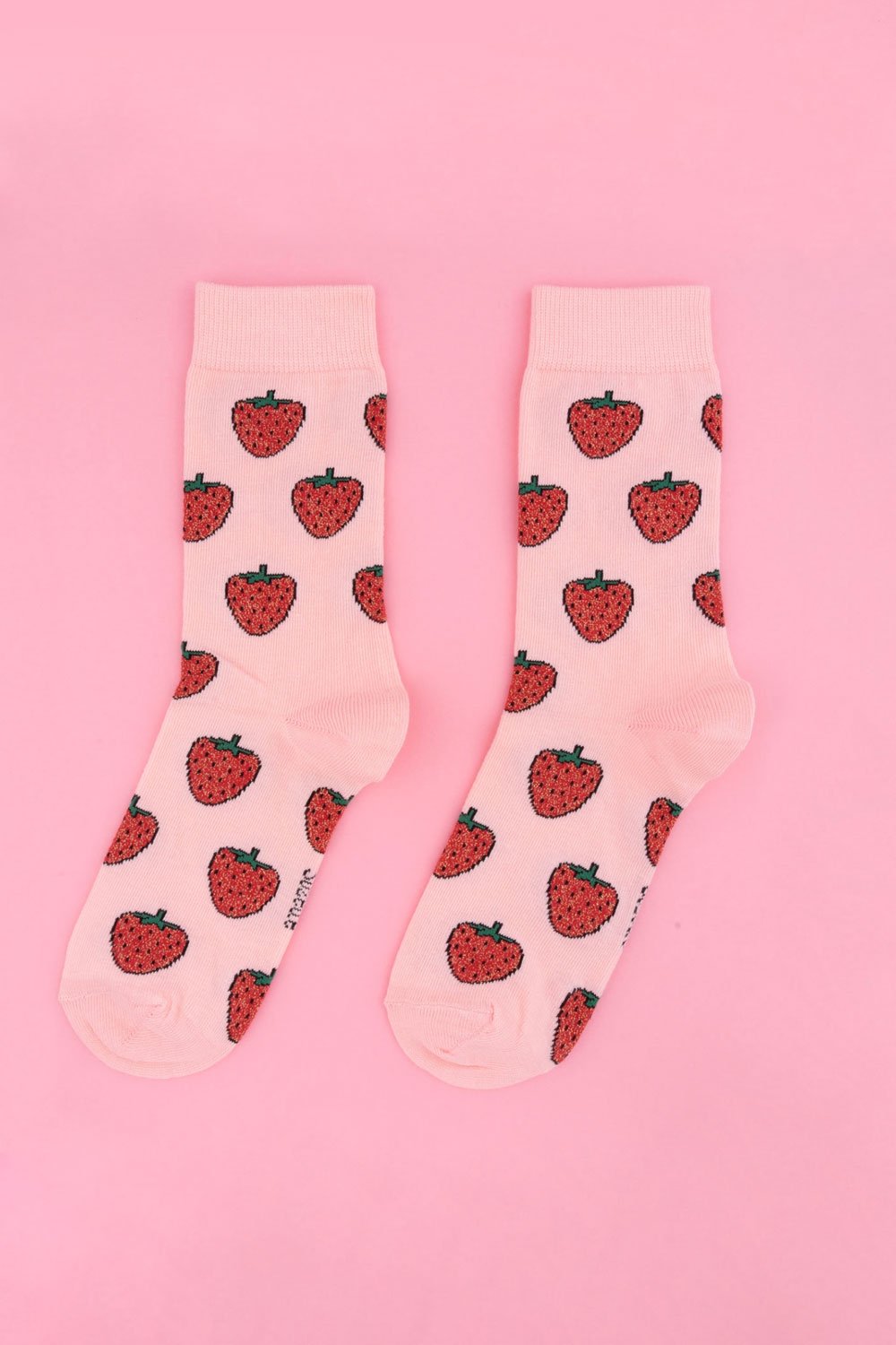 Chaussettes à paillettes Fraises | COUCOU SUZETTE