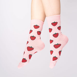Chaussettes à paillettes Fraises | COUCOU SUZETTE