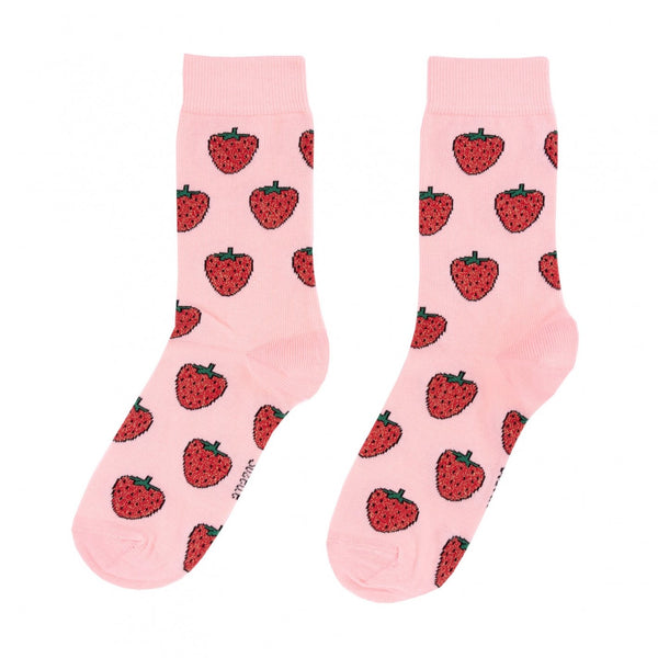 Chaussettes à paillettes Fraises | COUCOU SUZETTE