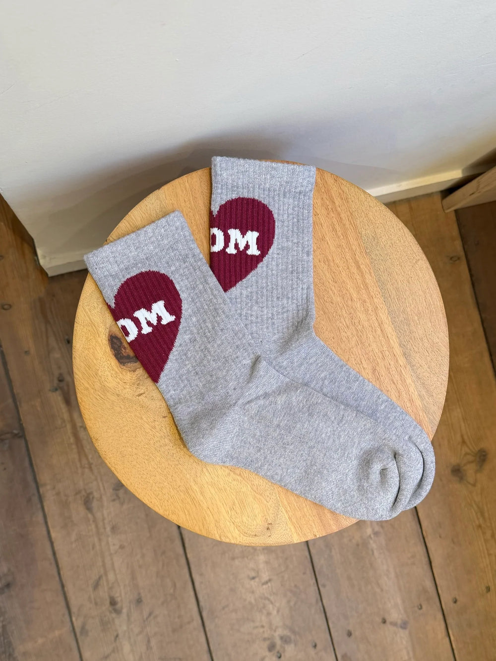 Chaussettes 'MOM' Grey | TAJINEBANANE