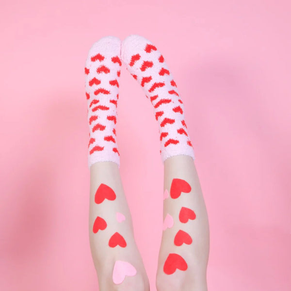 Chaussettes moumoute Coeur | COUCOU SUZETTE