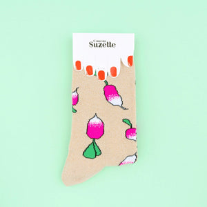 Chaussettes à paillettes Fraises | COUCOU SUZETTE