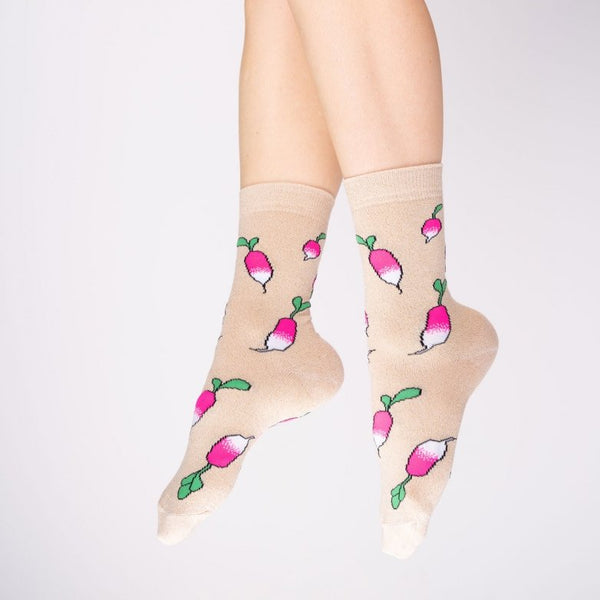 Chaussettes à paillettes Fraises | COUCOU SUZETTE