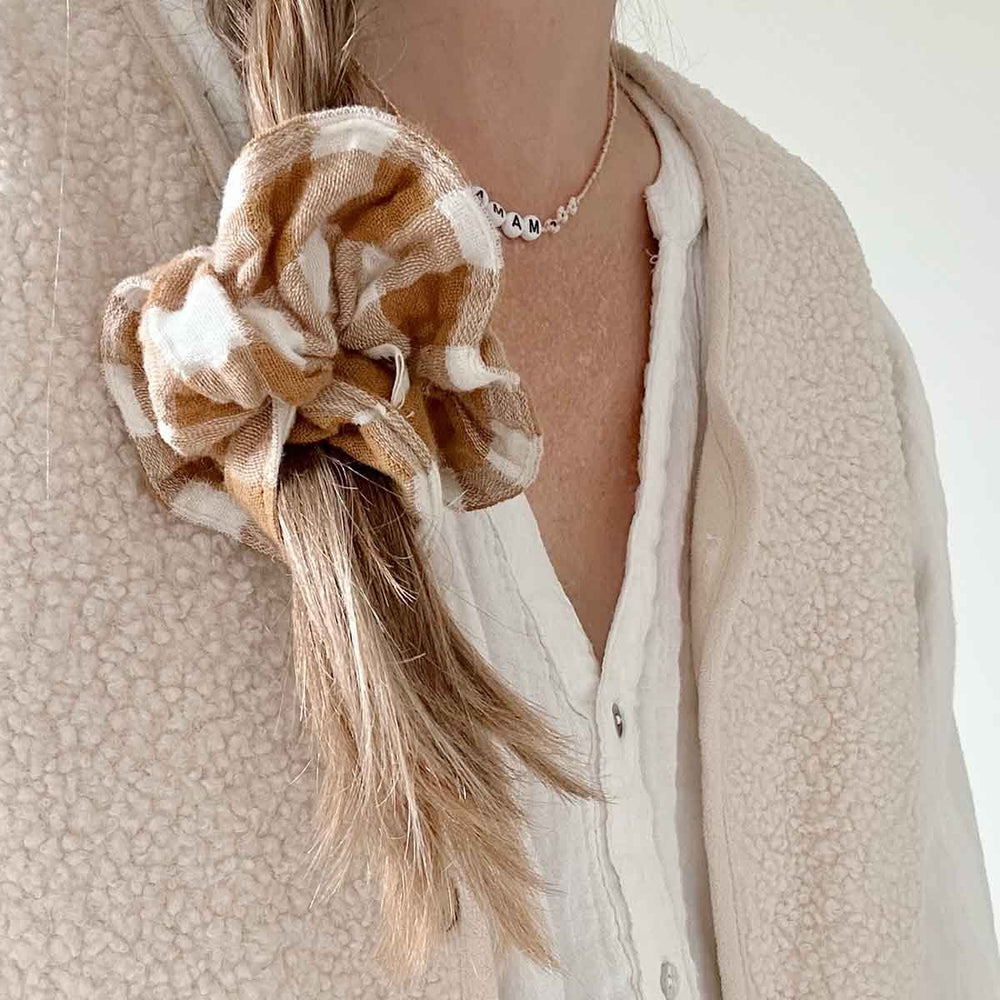 Chouchou Vichy Caramel | ROSE IN APRIL