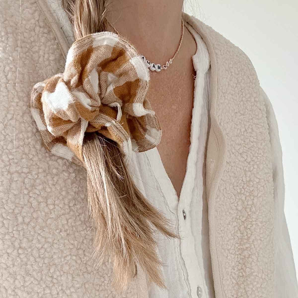 Chouchou Vichy Caramel | ROSE IN APRIL