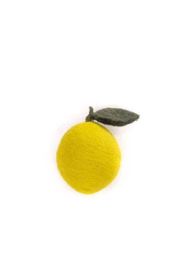 Citron en laine feutrée | MUSKHANE