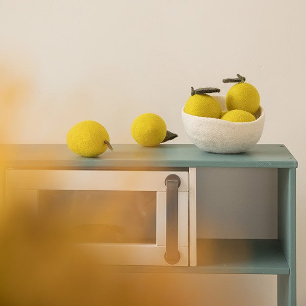 Citron en laine feutrée | MUSKHANE