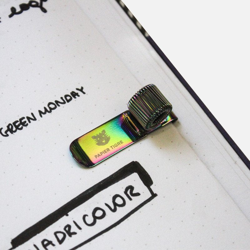 Clip porte-stylo iridescent | PAPIER TIGRE