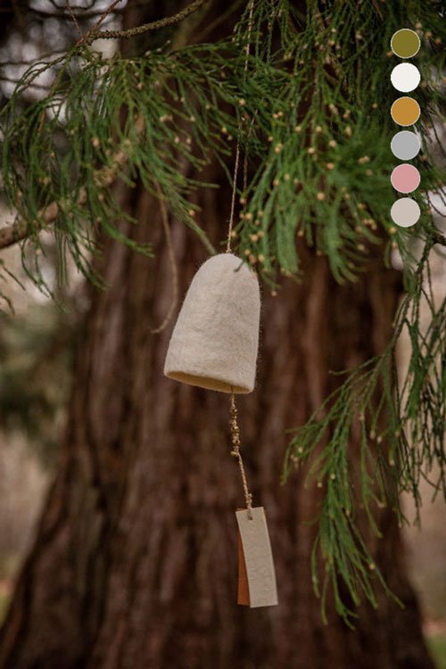 Cloche en laine feutrée 'Rustic' M | MUSKHANE