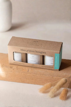 Coffret 3 bougies 'Rêve d’ailleurs' | SAUGETTE