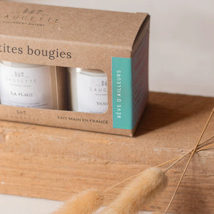 Coffret 3 bougies 'Rêve d’ailleurs' | SAUGETTE