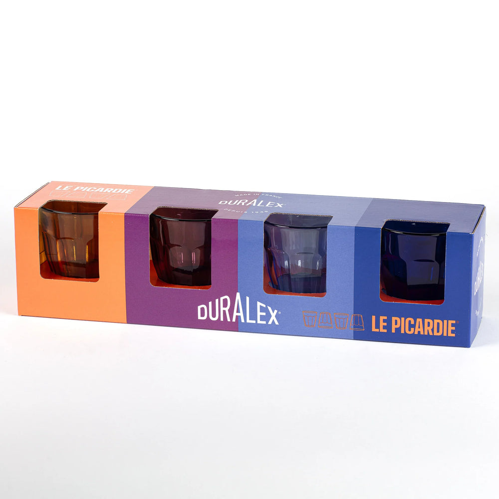 Coffret Verres 25cL Picardie 4 couleurs | DURALEX