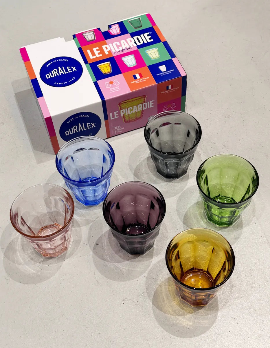 Coffret Verres 25cL Picardie 6 couleurs | DURALEX