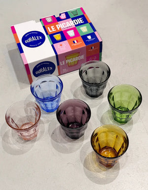 Coffret Verres 25cL Picardie 6 couleurs | DURALEX
