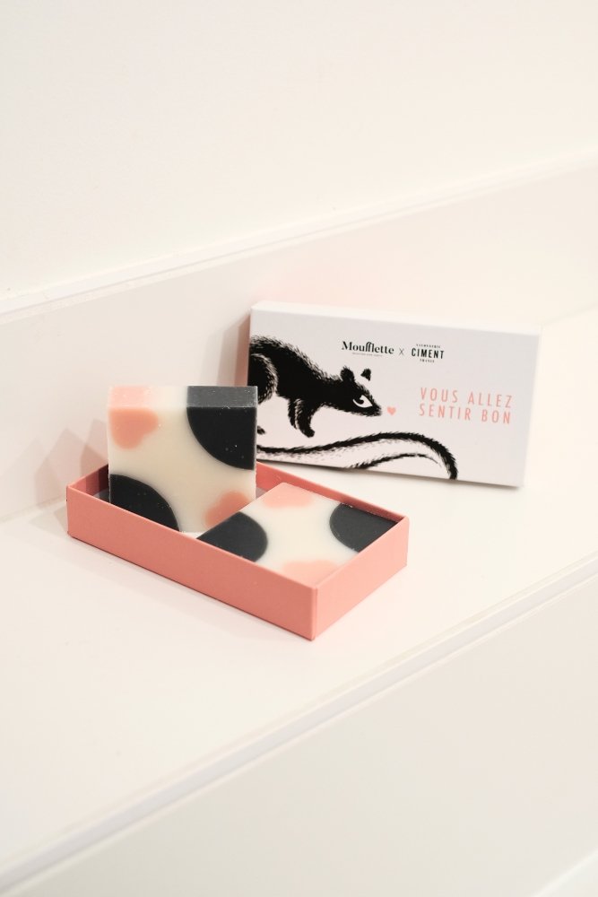 Coffret de deux savons 'Cœurs' | SAVONNERIE CIMENT X MOUFLETTE