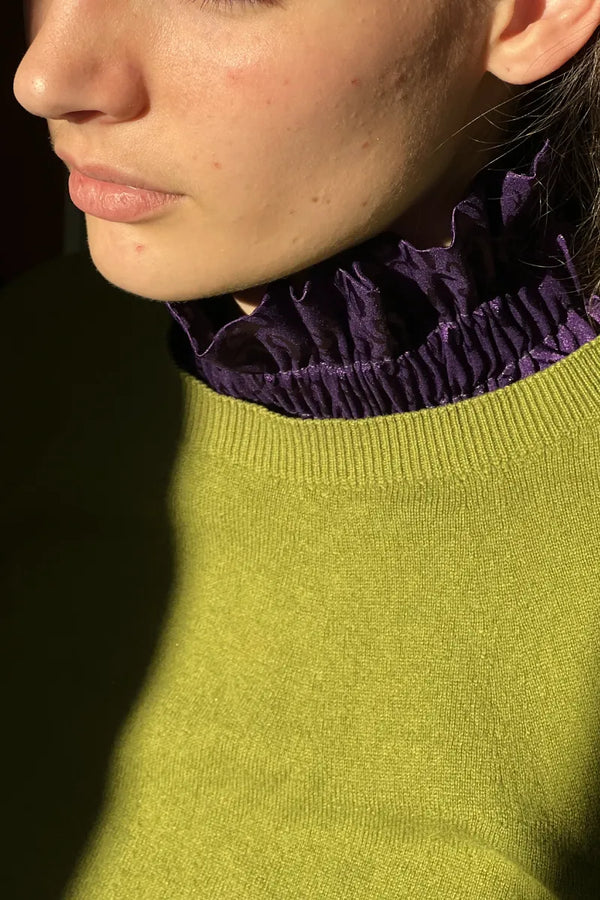 Col amovible Léopard Violet | MA PRUNE CÉLESTE