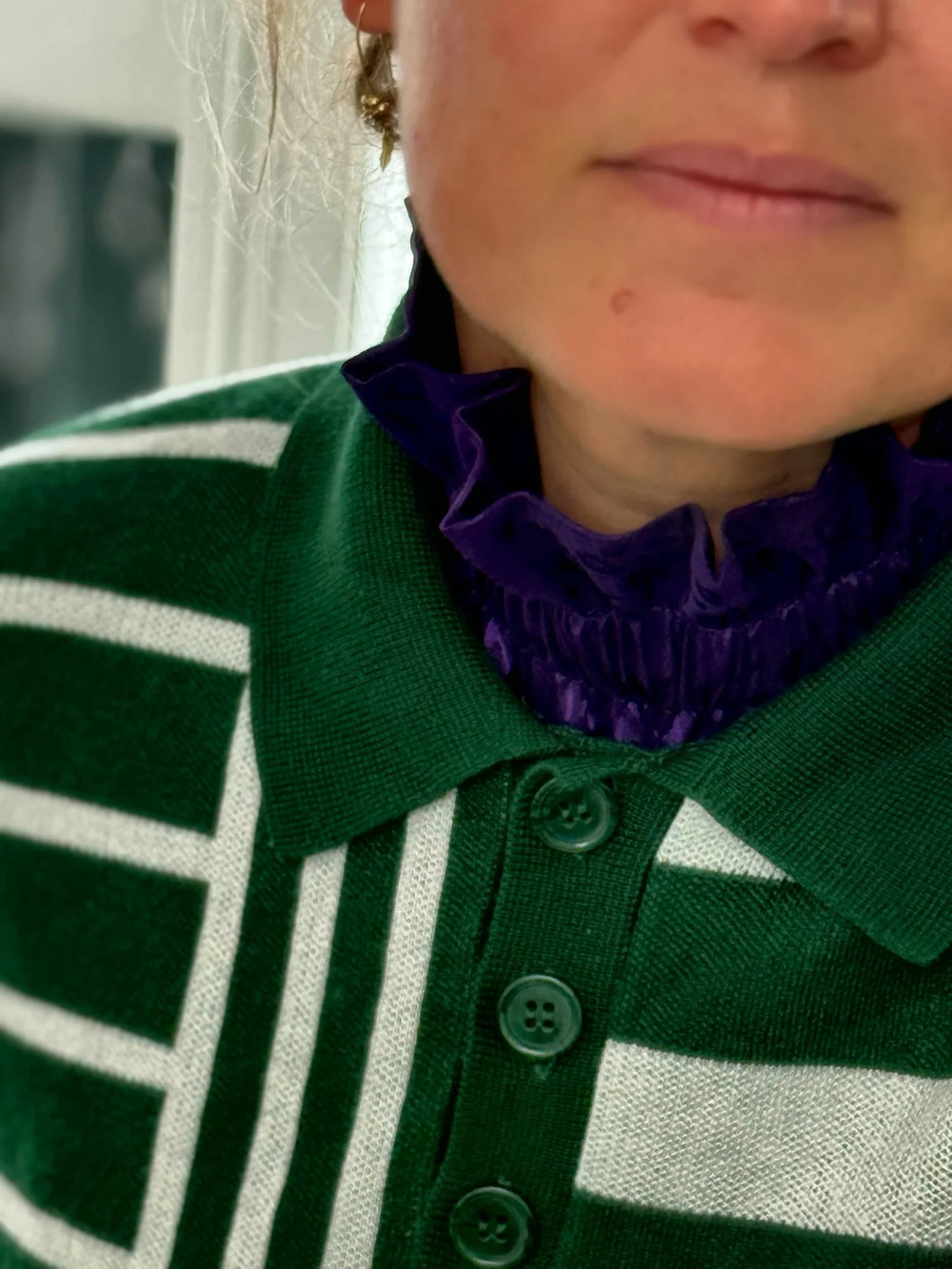 Col amovible Léopard Violet | MA PRUNE CÉLESTE