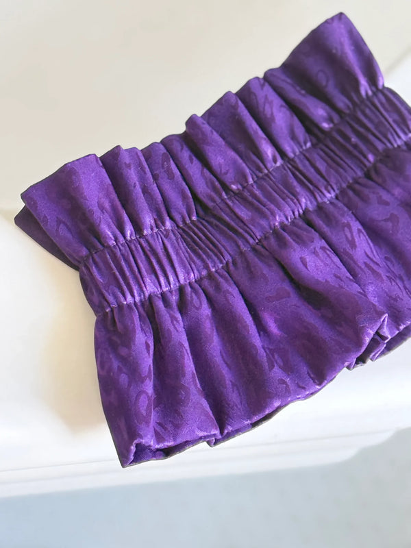 Col amovible Léopard Violet | MA PRUNE CÉLESTE