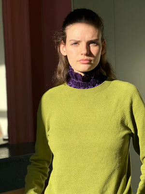 Col amovible Léopard Violet | MA PRUNE CÉLESTE