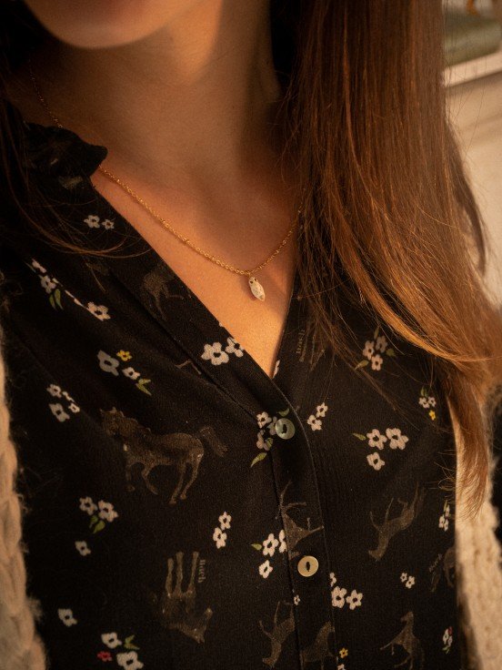 Collier Chouette blanche | NACH BIJOUX