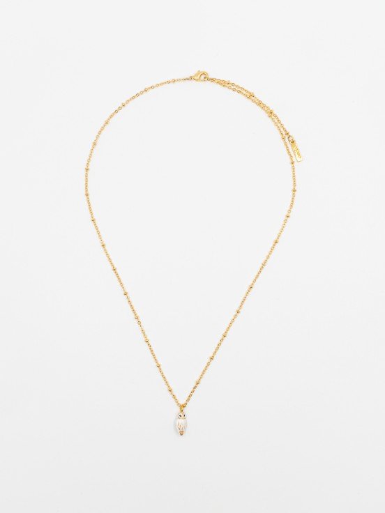 Collier Chouette blanche | NACH BIJOUX
