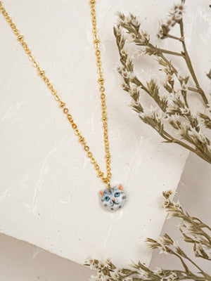 Collier Tête de chat 'Tabby' | NACH BIJOUX