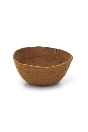 Corbeille en laine feutrée S | MUSKHANE
