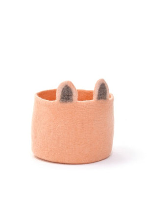 Corbeille 'Pasu Foxy' en laine feutrée | MUSKHANE