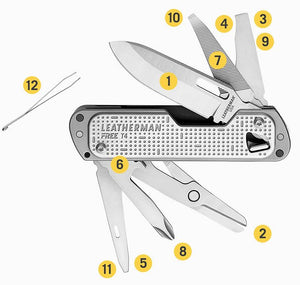 Couteau 'Free T4' Vert | LEATHERMAN