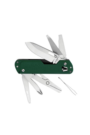 Couteau 'Free T4' Vert | LEATHERMAN