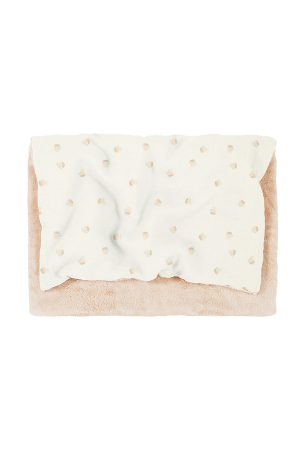 Couverture d'hiver en double gaze de coton 'Wabi-Sabi' Blossom | NOBODINOZ