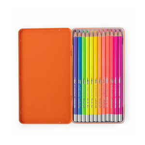 12 crayons de couleurs néon 'Les Schmouks' | MOULIN ROTY