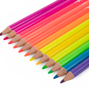 12 crayons de couleurs néon 'Les Schmouks' | MOULIN ROTY