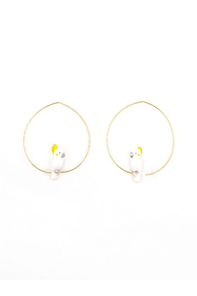Petites créoles Cacatoès | NACH BIJOUX